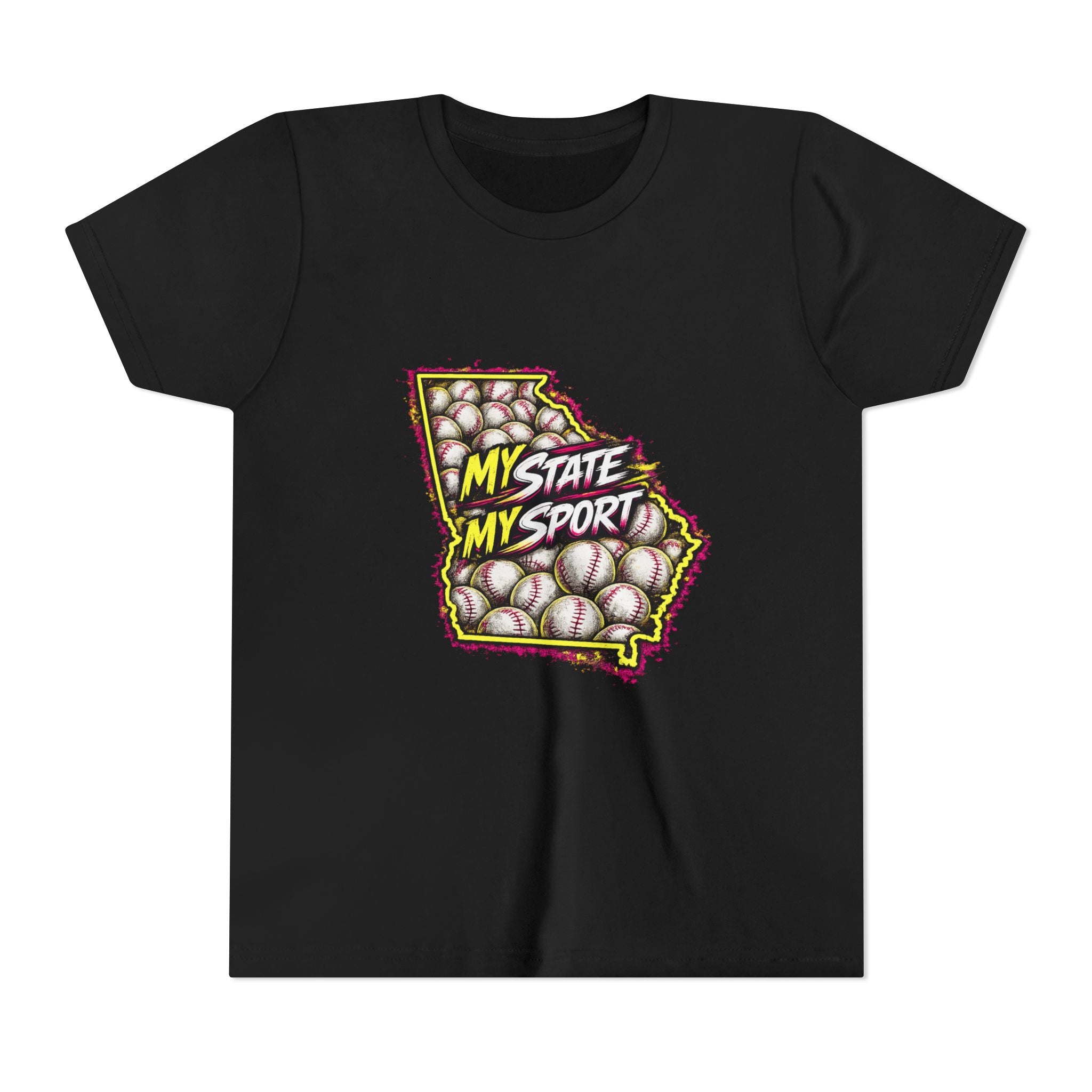 Youth Baseball Tee - "My State My Sport" Georgia Pride