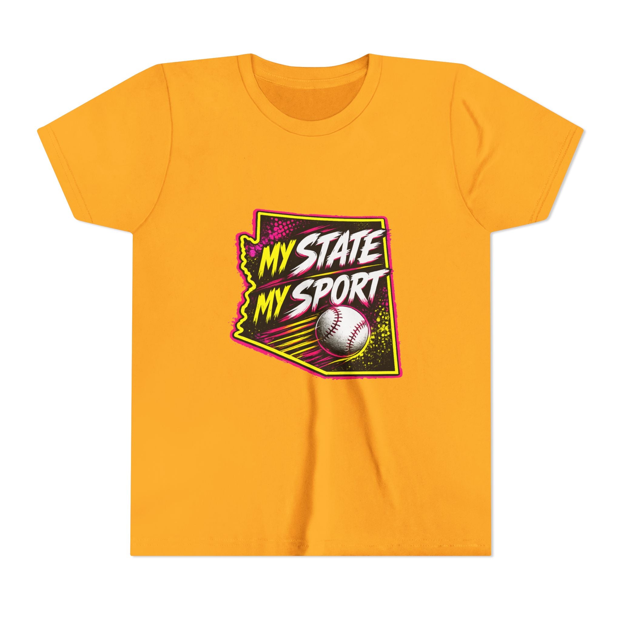 Youth Baseball Tee - "My State My Sport" Arizona Pride