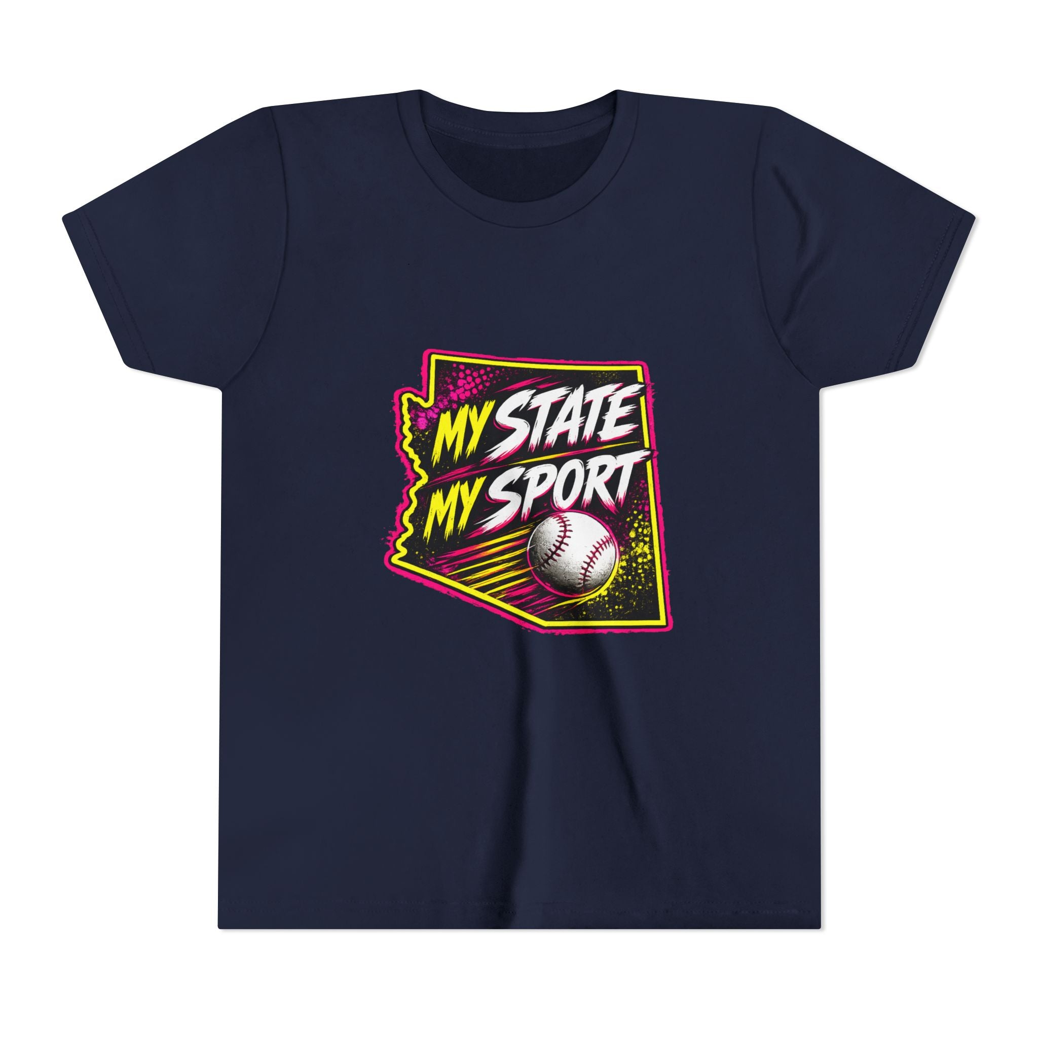 Youth Baseball Tee - "My State My Sport" Arizona Pride