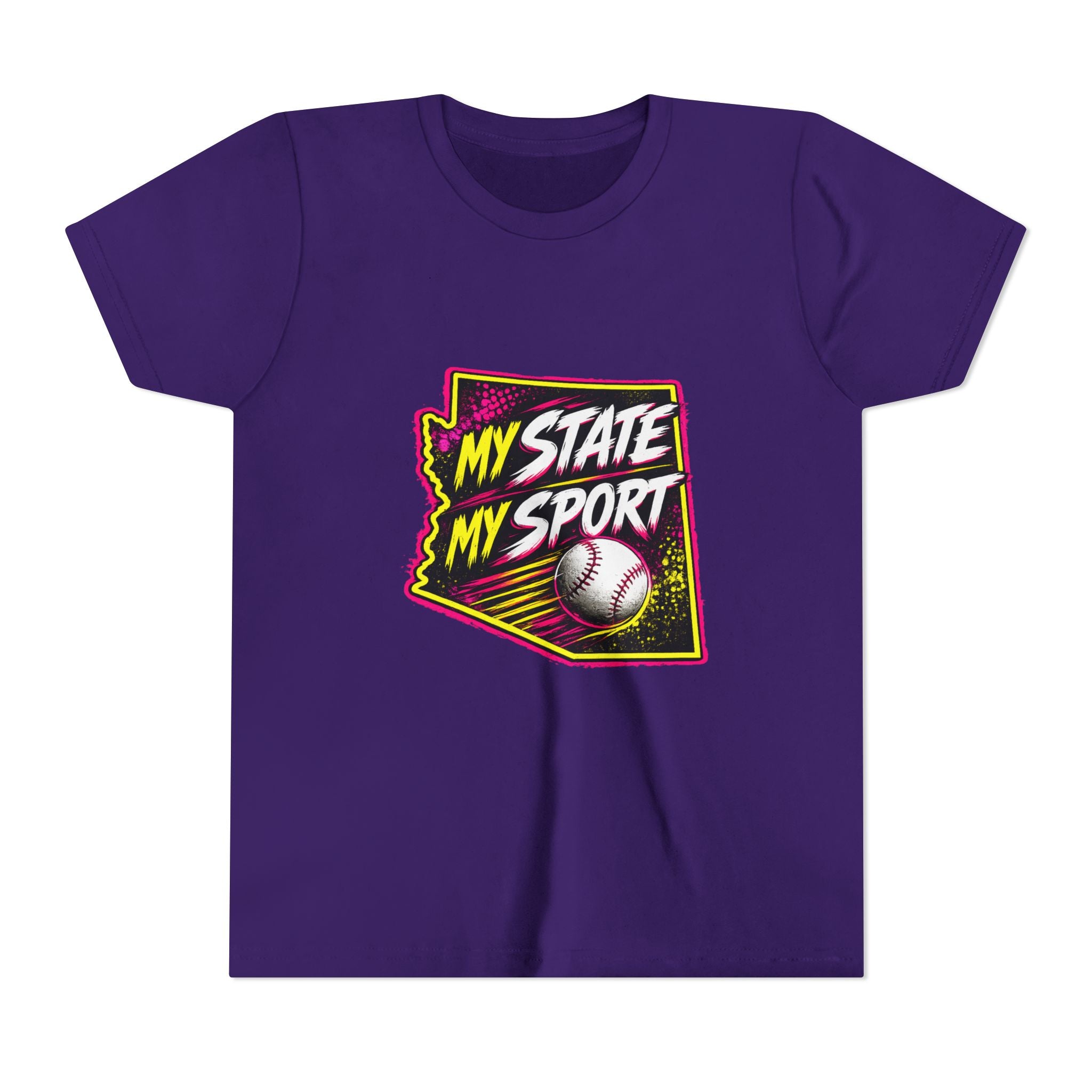 Youth Baseball Tee - "My State My Sport" Arizona Pride