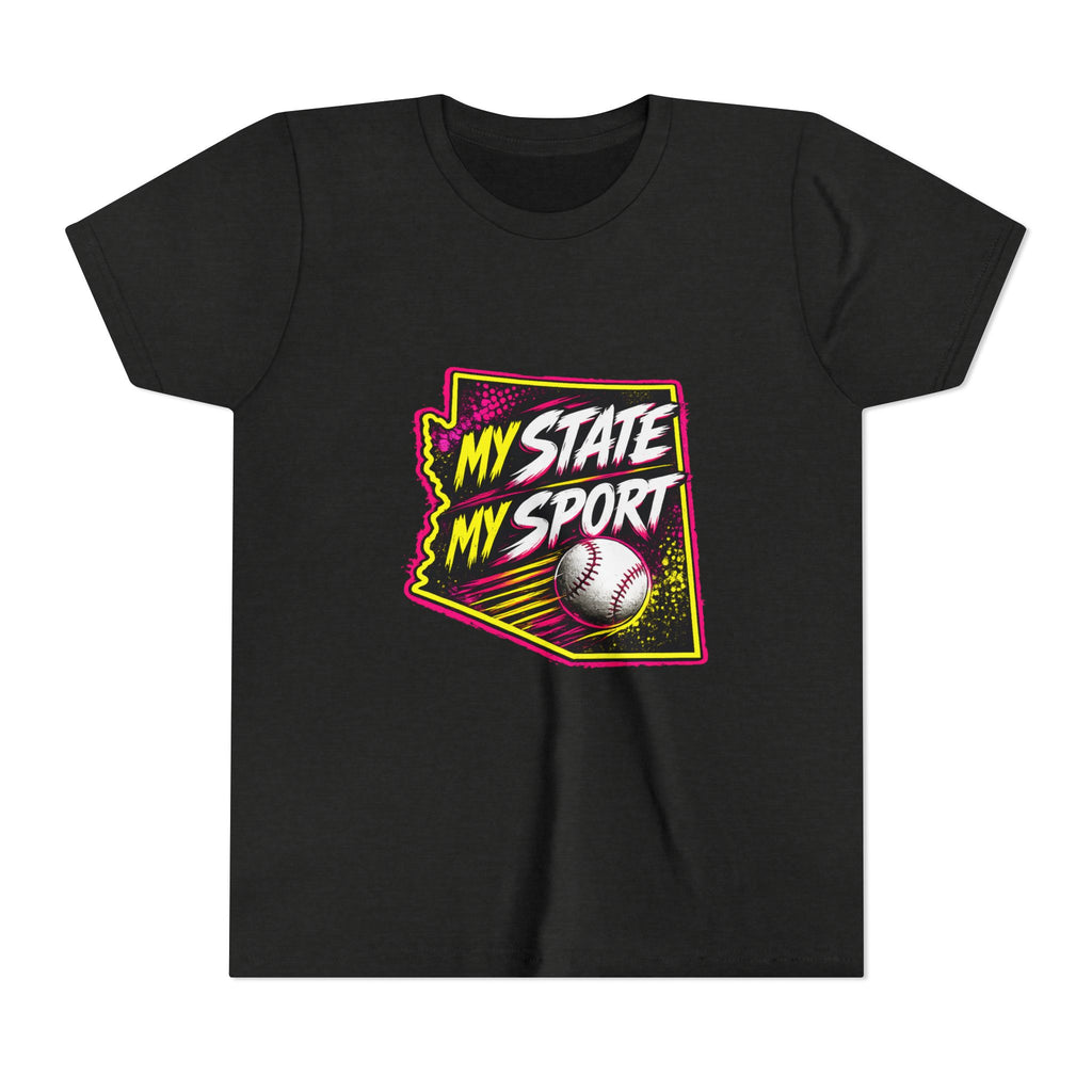 Youth Baseball Tee - "My State My Sport" Arizona Pride