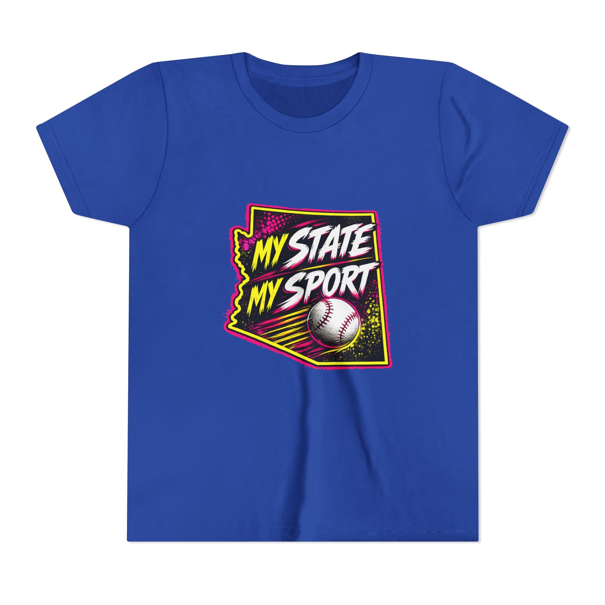 Youth Baseball Tee - "My State My Sport" Arizona Pride