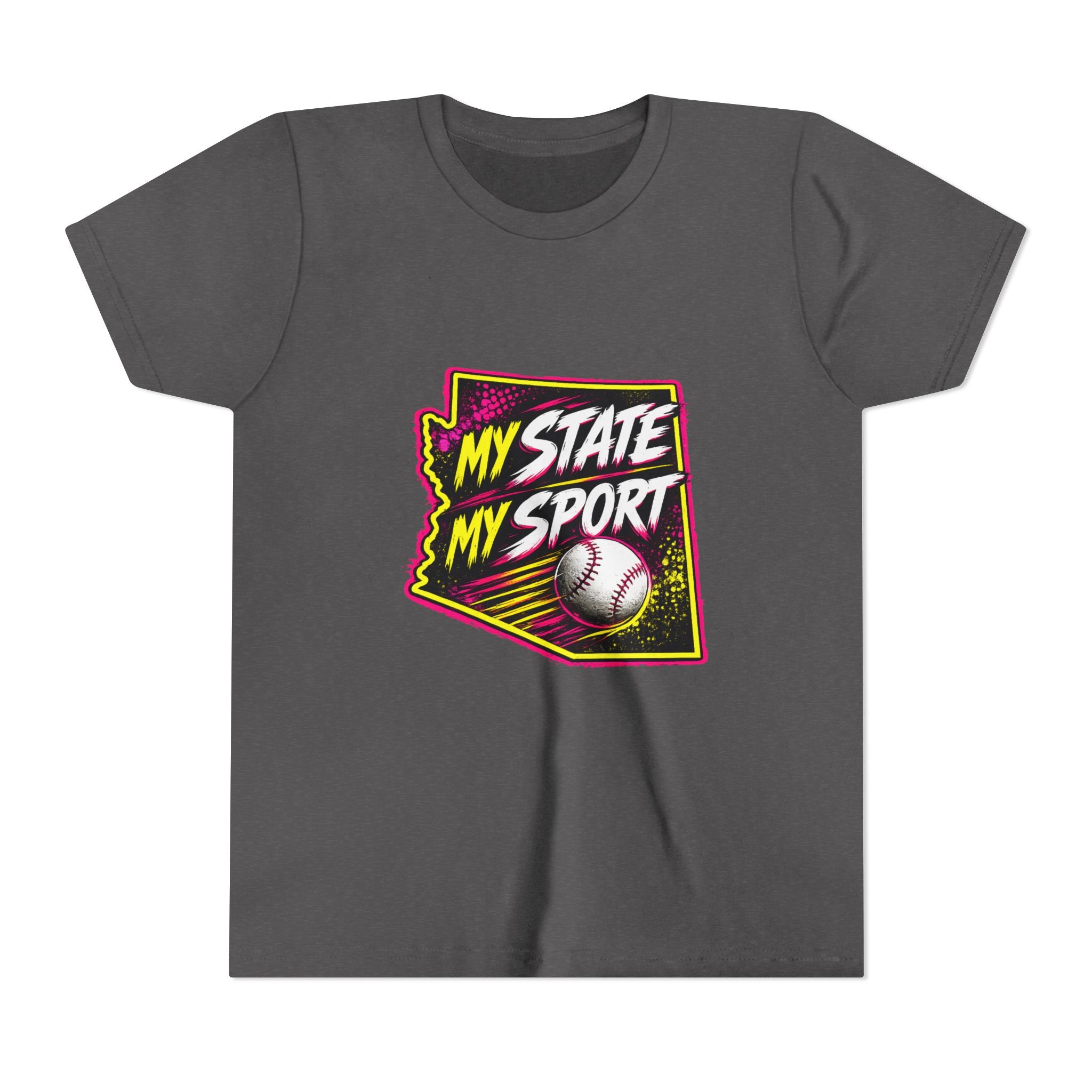 Youth Baseball Tee - "My State My Sport" Arizona Pride