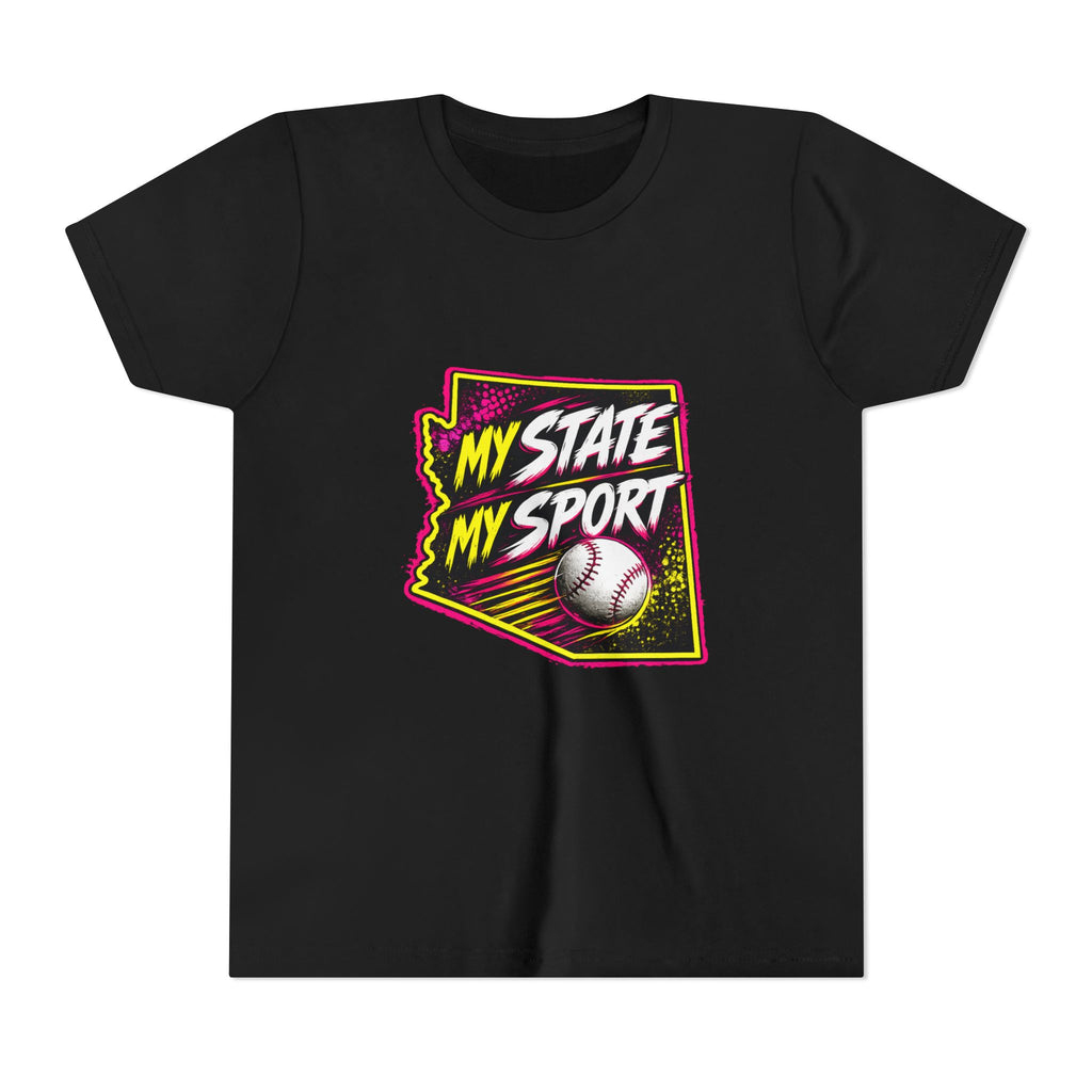 Youth Baseball Tee - "My State My Sport" Arizona Pride