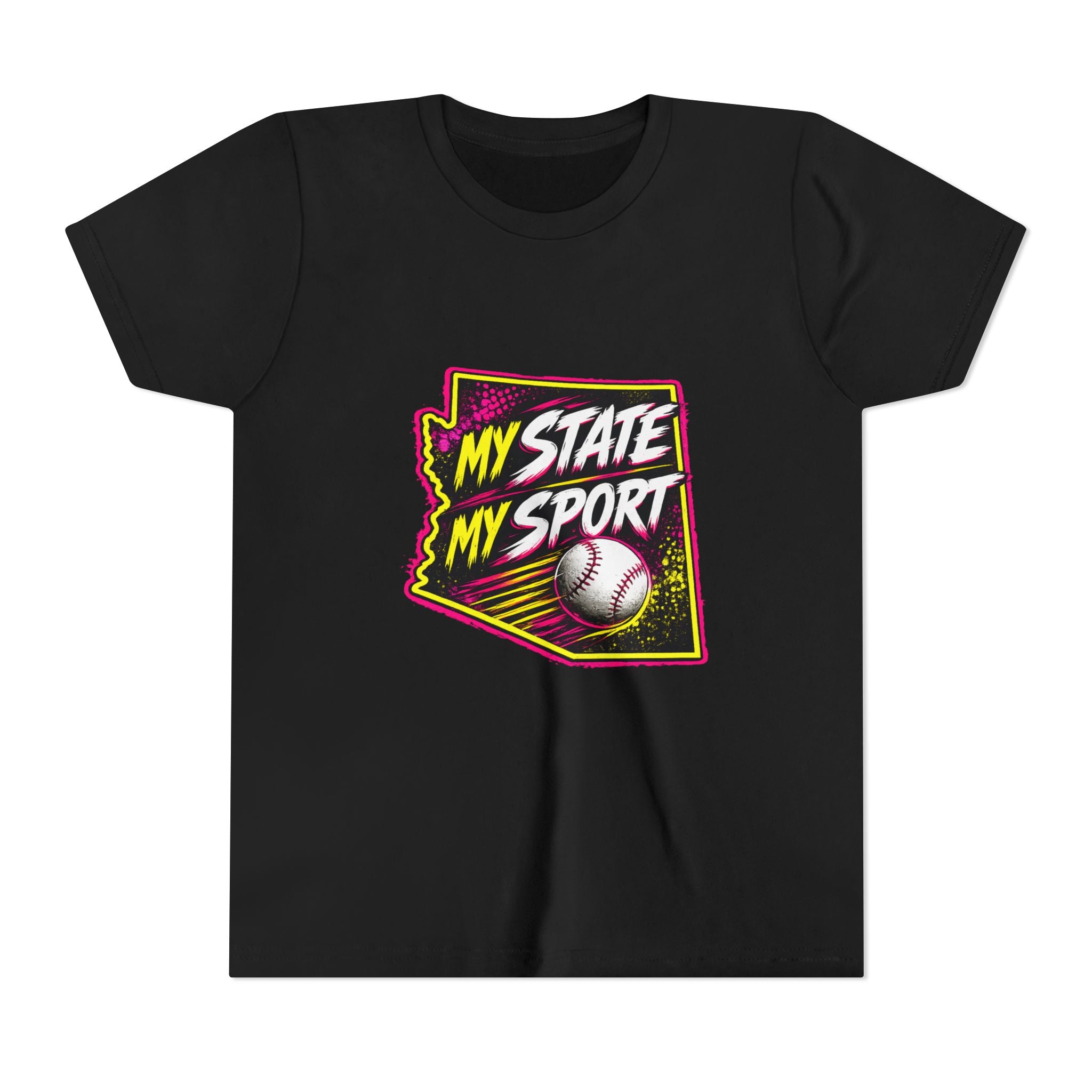Youth Baseball Tee - "My State My Sport" Arizona Pride