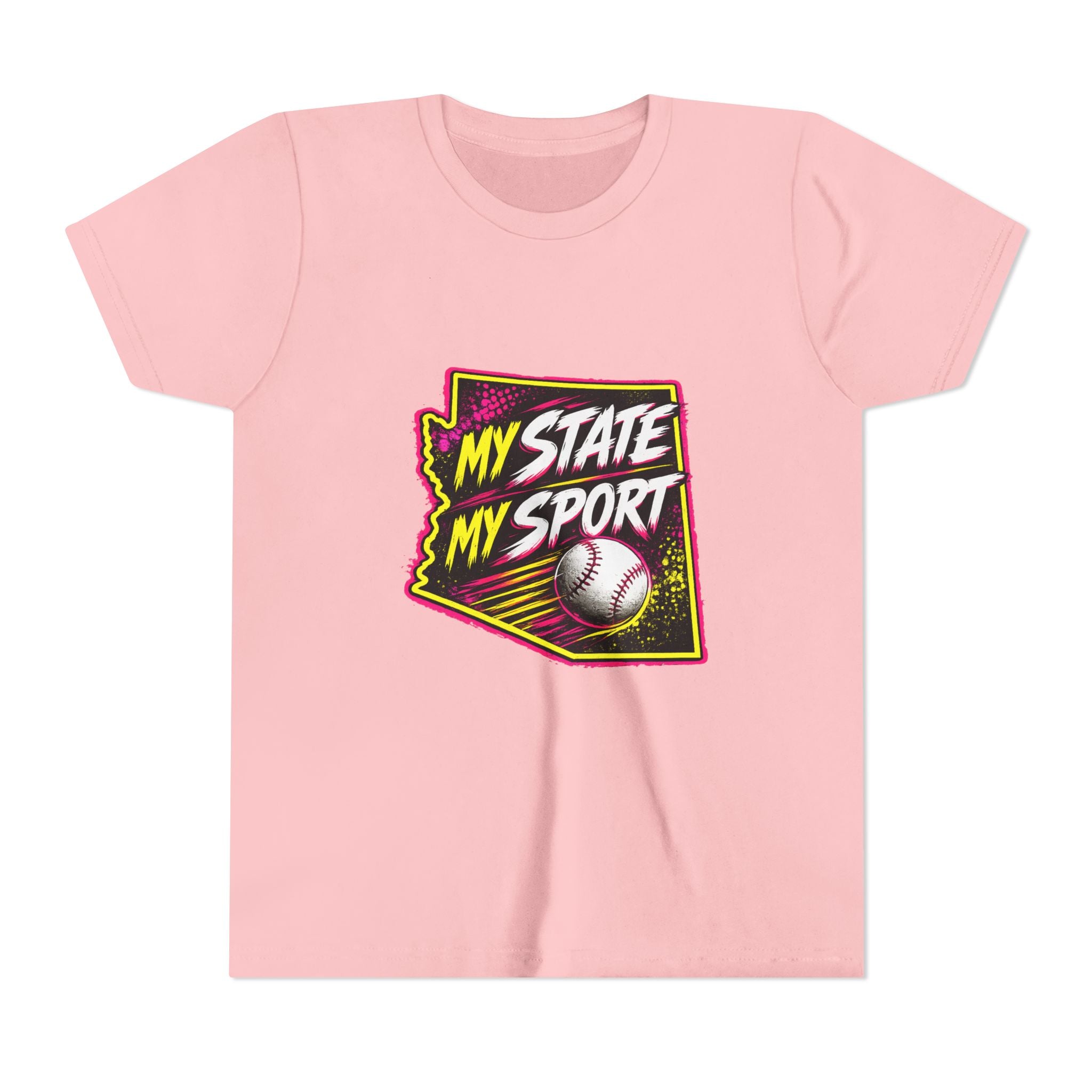 Youth Baseball Tee - "My State My Sport" Arizona Pride