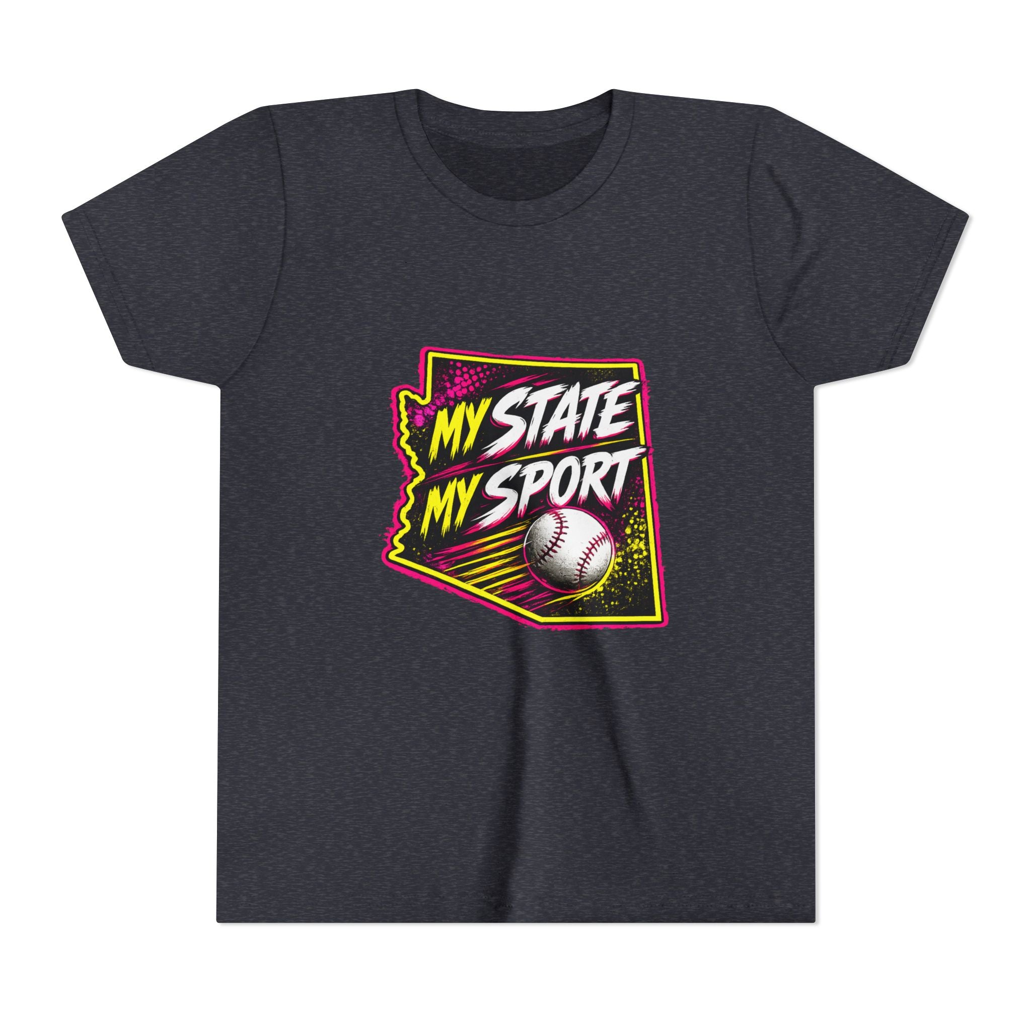 Youth Baseball Tee - "My State My Sport" Arizona Pride