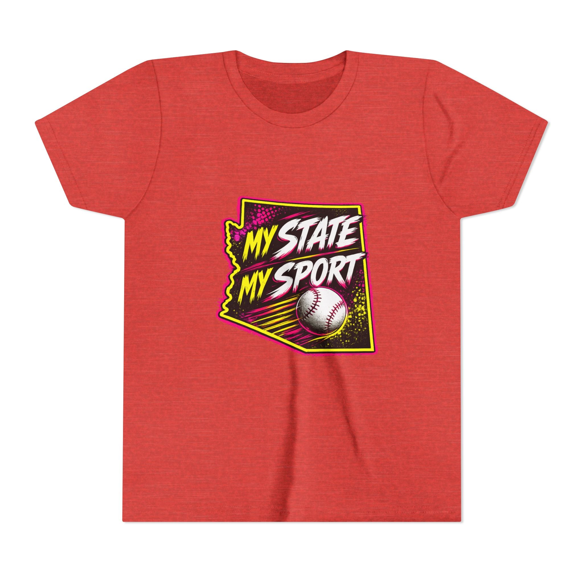 Youth Baseball Tee - "My State My Sport" Arizona Pride